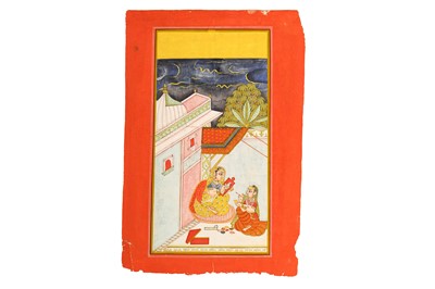 Lot 247 - TWO LADIES PAINTING ON A TERRACE   Bundi,...