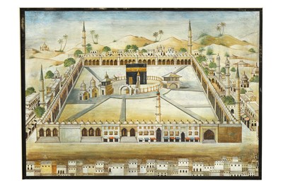 Lot 274 - AN AERIAL VIEW OF MECCA Possibly Delhi,...