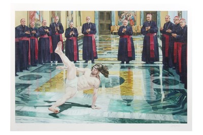 Lot 519 - Cosmo Sarson (British) 'Breakdancing Jesus -...