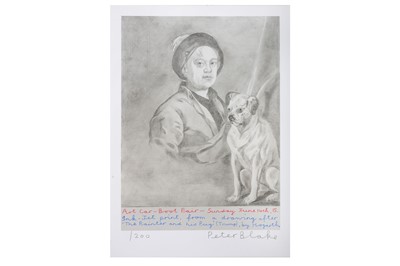 Lot 717 - Peter Blake (British) 'The Painter and his Pug'...