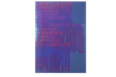 Lot 697 - Mason Wells (British) 'Radioaktiviaet'  Blue...