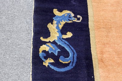 Lot 10 - AN UNUSUAL CONTINENTAL QUALITY CHINESE CARPET...