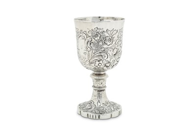 Lot 473 - A George IV sterling silver goblet, London...