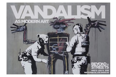 Lot 605 - Banksy (after) 'Banksy x Basquiat: Vandalism...