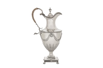 Lot 507 - A George III sterling silver ewer, London 1772...