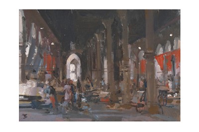 Lot 91 - TOM COATES (B.1941) Venice signed with...