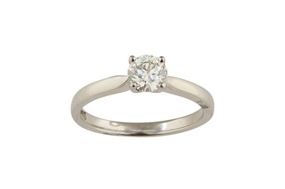 Lot 153 - A diamond single-stone ring The brilliant-cut...