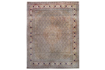 Lot 13 - A FINE PART SILK TABRIZ RUG, NORTH-WEST PERSIA...