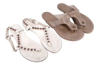 Lot 32 - Two pairs of Balenciaga Sandals, to include a...