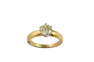 Lot 22 - A diamond single-stone ring The brilliant-cut...