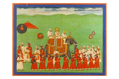 Lot 254 - A ROYAL PROCESSION Rajasthan, North Western...