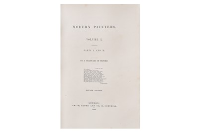 Lot 330 - Ruskin (John) Modern Painters, 9 parts in 5...