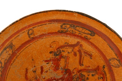 Lot 166 - A POLYCHROME MAYA DISH Classic Period, Circa...