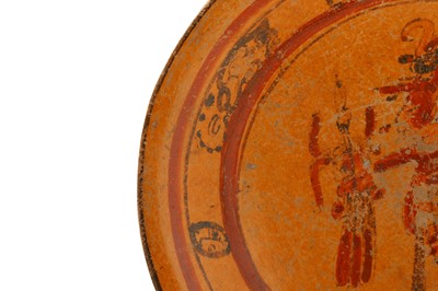 Lot 166 - A POLYCHROME MAYA DISH Classic Period, Circa...