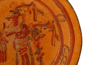 Lot 166 - A POLYCHROME MAYA DISH Classic Period, Circa...