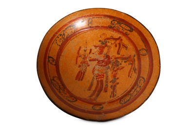 Lot 166 - A POLYCHROME MAYA DISH Classic Period, Circa...