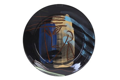 Lot 138 - BRUCE MCLEAN (B.1944) Abstract plate ceramics...