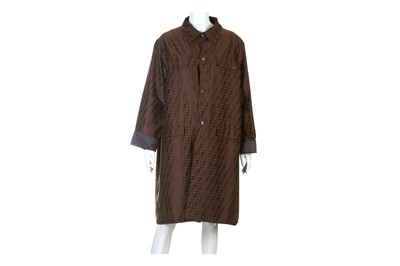Lot 87 - Fendi Reversible Zucca Rain Coat, in shades of...
