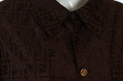 Lot 87 - Fendi Reversible Zucca Rain Coat, in shades of...