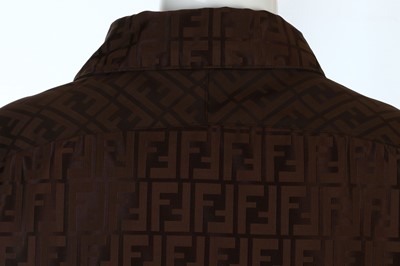 Lot 87 - Fendi Reversible Zucca Rain Coat, in shades of...