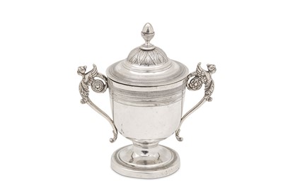 Lot 300 - An early 19th century Italian silver cup and...