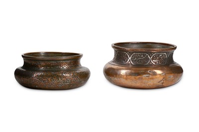 Lot 209 - TWO SMALL TINNED COPPER BOWLS Iran, late 17th -...