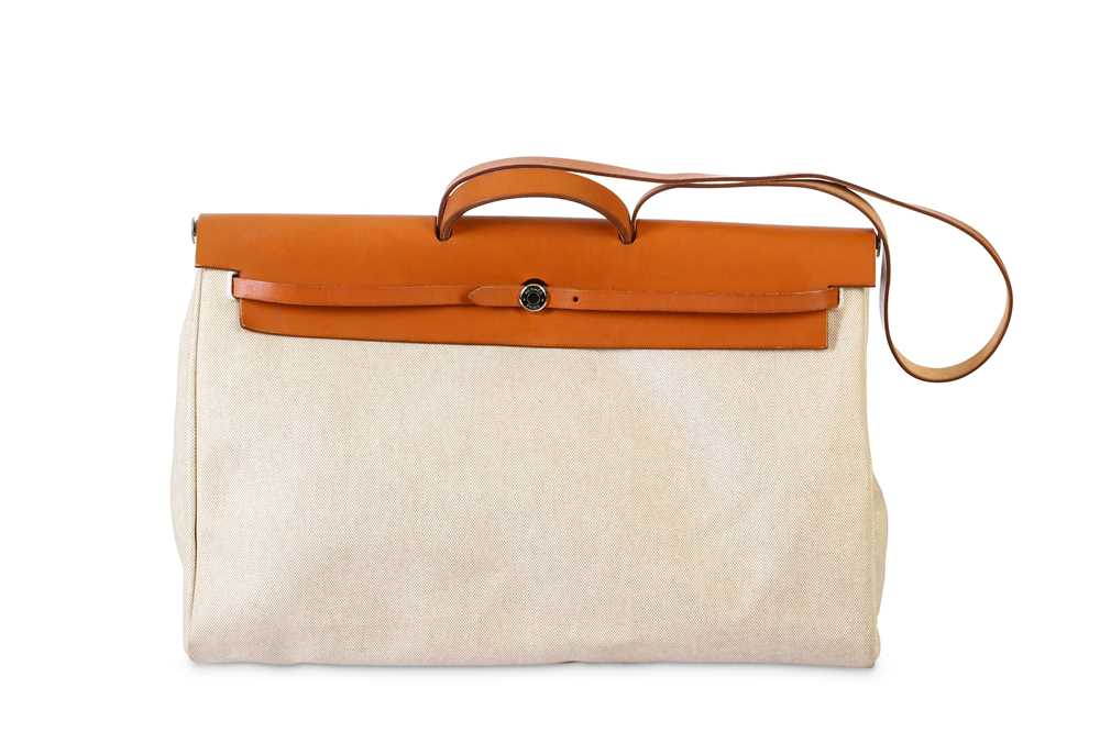 Lot 77 - Hermès Toile Herbag 50, c. 1998, beige coated...