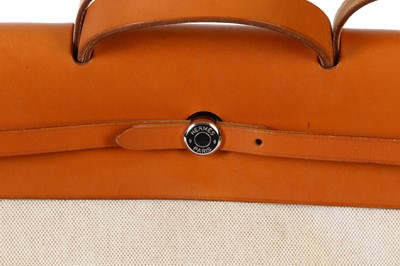 Lot 77 - Hermès Toile Herbag 50, c. 1998, beige coated...