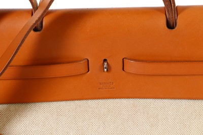 Lot 77 - Hermès Toile Herbag 50, c. 1998, beige coated...