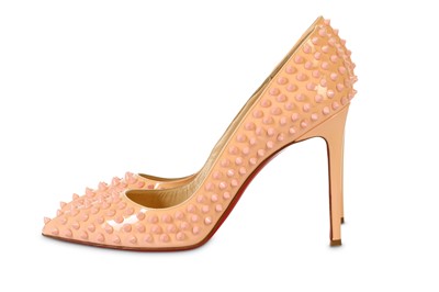 pink studded louboutins
