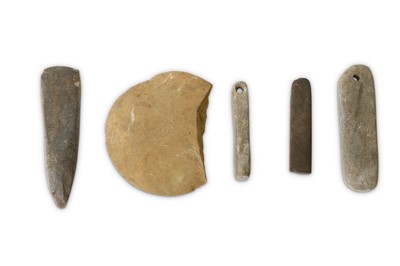 Lot 111 - A GROUP OF NEOLITHIC STONE IMPLEMENTS Circa...