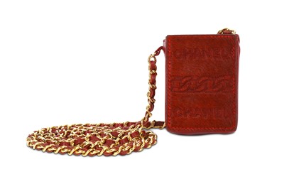 Lot 2 - Chanel Burgundy Pony Skin Cigarette Pouch, c....