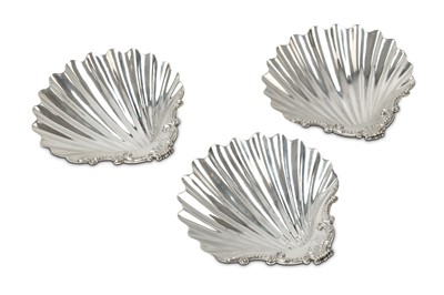 Lot 510 - A set of three George III sterling silver...