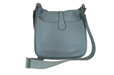 Lot 14 - Hermes Blue Saint Cyr Evelyne III GM, c. 2009,...