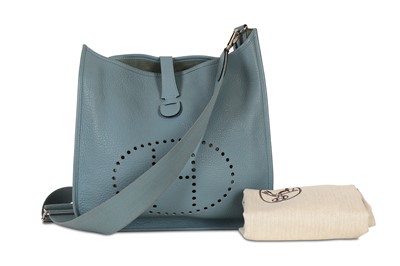 Lot 14 - Hermes Blue Saint Cyr Evelyne III GM, c. 2009,...