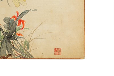 Lot 309 - AN ALBUM OF NINE CHINESE PAINTING LEAVES. Qing...