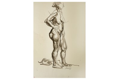 Lot 16 - LEON UNDERWOOD (1890-1975) Standing nude...