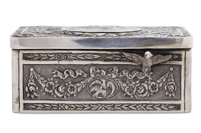 Lot 194 - A late 19th century German 800 standard silver...