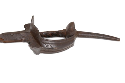 Lot 142 - A RARE KHANDA HILTED SPIKED INDIAN MACE  ...