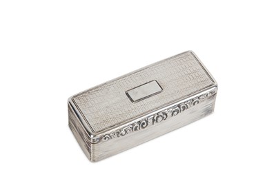 Lot 190 - A William IV sterling silver snuff box,...
