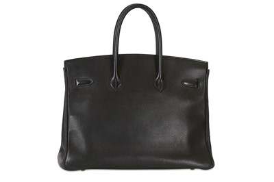 Lot 39 - Hermes Black Swift Birkin 35, c. 1998, gilt...