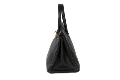 Lot 39 - Hermes Black Swift Birkin 35, c. 1998, gilt...