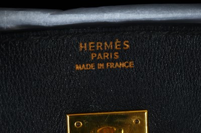 Lot 39 - Hermes Black Swift Birkin 35, c. 1998, gilt...