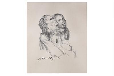 Lot 397 - Kollwitz (Käthe) Zuhörende, lithograph on laid...