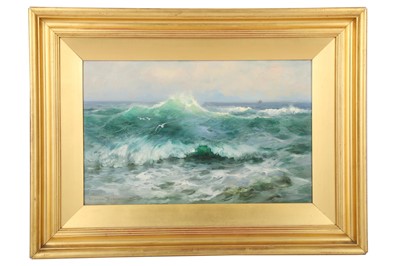 Lot 243 - ALFRED J. WARNE BROWNE (1903) Seascape Signed...