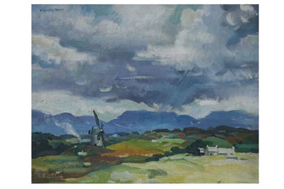 Lot 80 - FRANCIS WYNNE THOMAS (1907-1989) Windmill on...