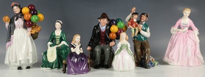 Lot 132 - Royal Doulton figures; The Puppetmaker HN 2753,...