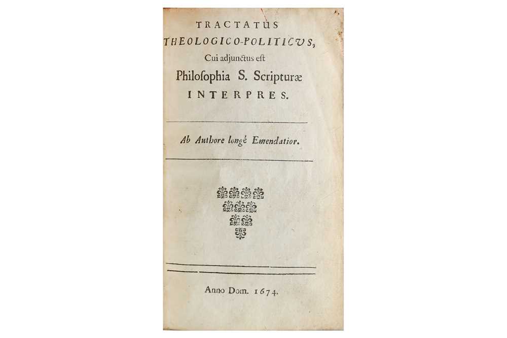 Lot 312 - [Spinoza (Baruch, later Benedictus de)]...