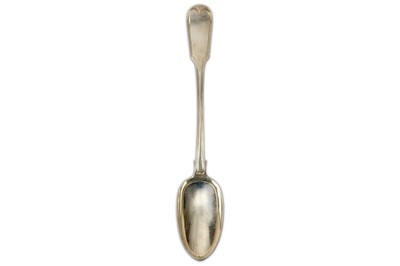 Lot 378 - A Victorian sterling silver basting spoon,...