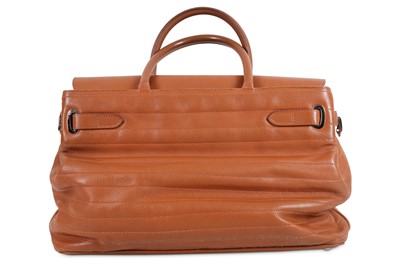 Lot 88 - Asprey Tan Leather Steamer Bag, horizontally...